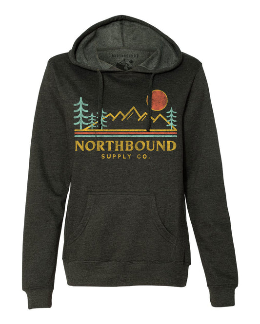 Northbound Supply - Mountains Ladies Pullover Hoodie